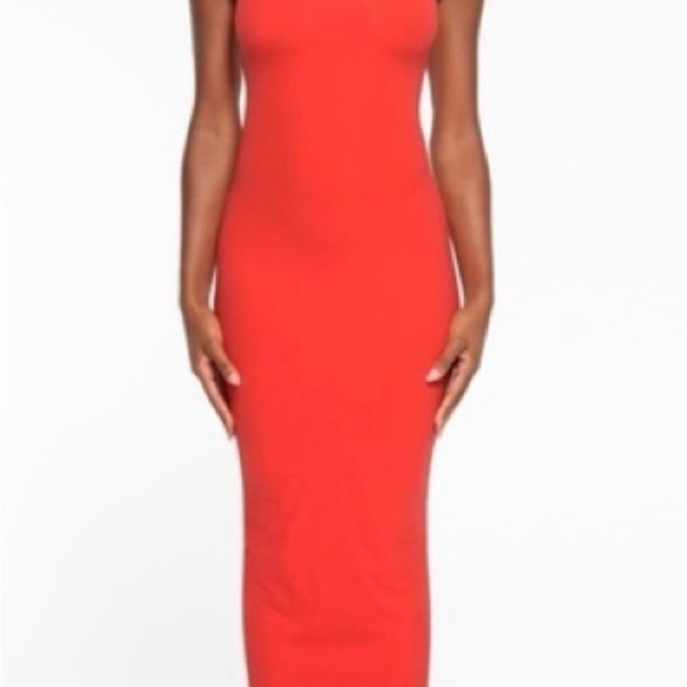 SKIMS Fits Everybody Long Slip Maxi in Poppy‎ Limited Edition 3X NWT